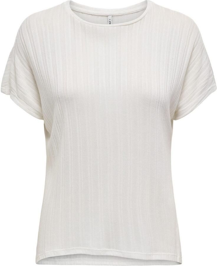 Only Shirt met korte mouwen ONLIRINA S S O-NECK TOP JRS NOOS