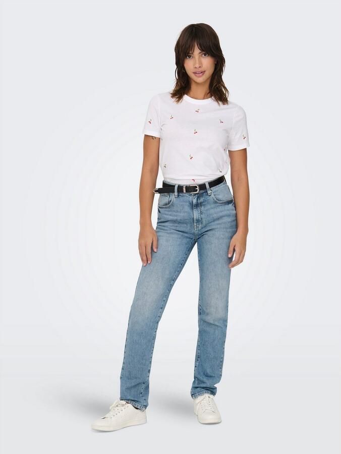 Only Shirt met korte mouwen ONLKETTY LIFE S S O-NECK TOP JRS NOOS - Foto 4