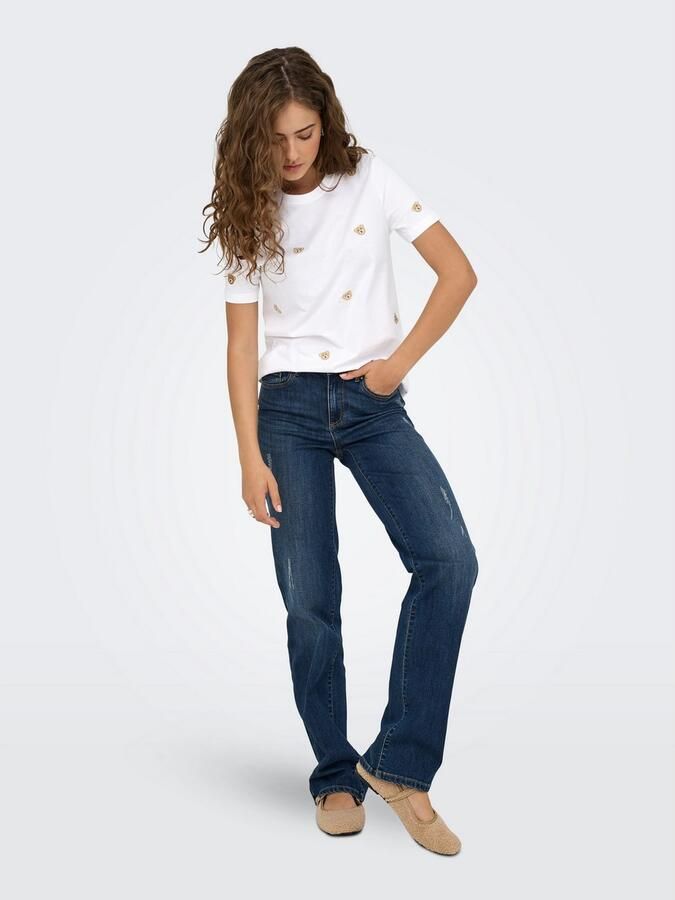 Only Shirt met korte mouwen ONLKETTY LIFE S S O-NECK TOP JRS NOOS - Foto 5