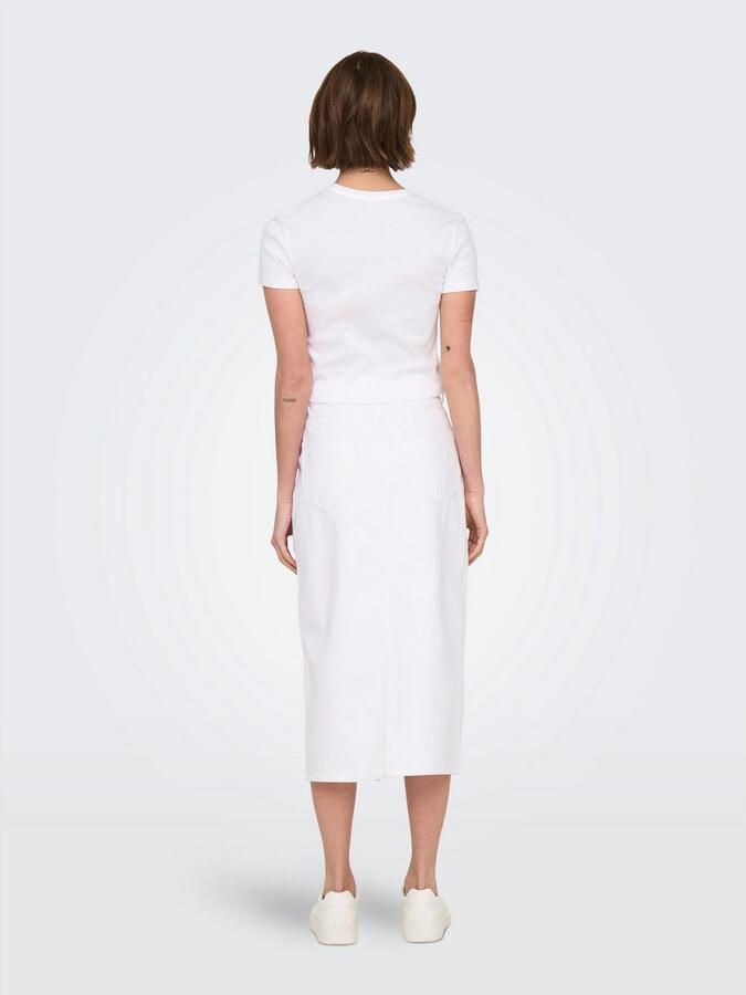 Only Shirt met korte mouwen ONLKIRA S S BLING O-NECK SHORT TOP JRS - Foto 6