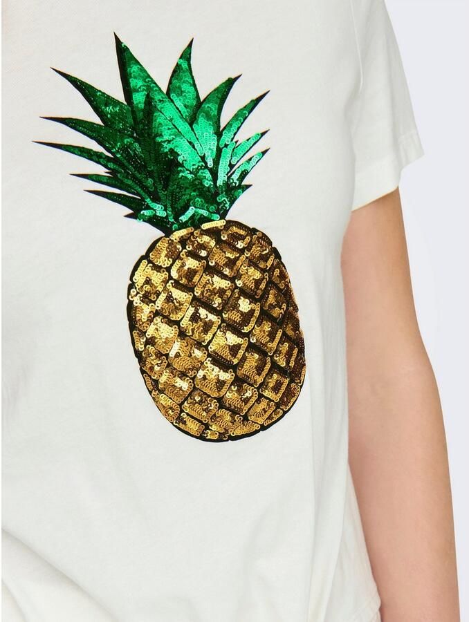 Only Shirt met korte mouwen ONLKITA LIFE S S FRUIT KNOT TOP BOX JRS - Foto 7