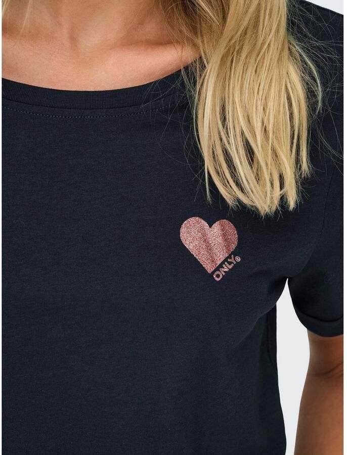 Only Shirt met korte mouwen ONLKITA LIFE S S TOP NOOS regular fit casual single jersey katoen ronde hals - Foto 3