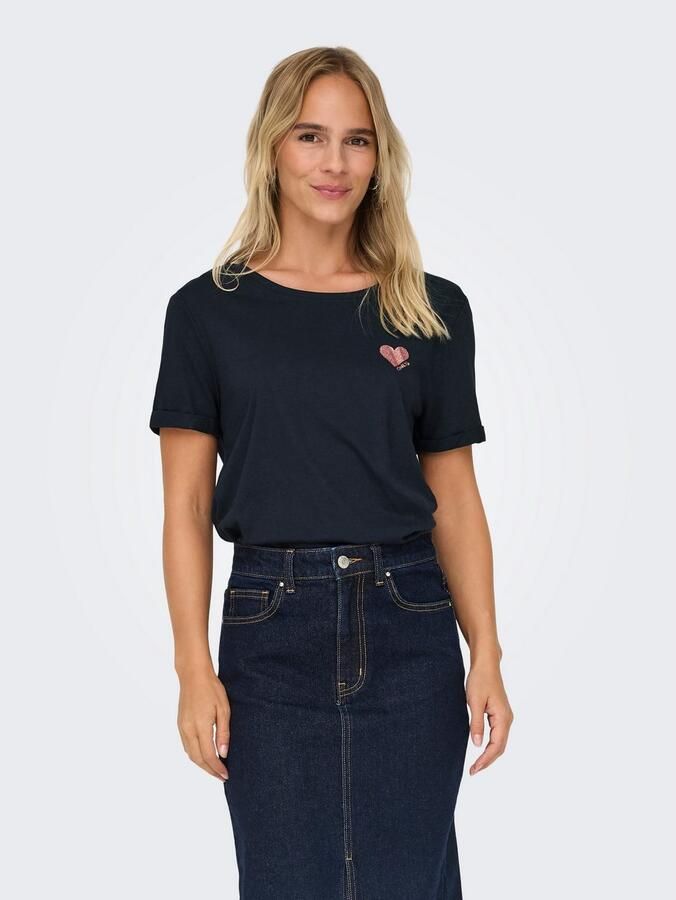 Only Shirt met korte mouwen ONLKITA LIFE S S TOP NOOS regular fit casual single jersey katoen ronde hals - Foto 6