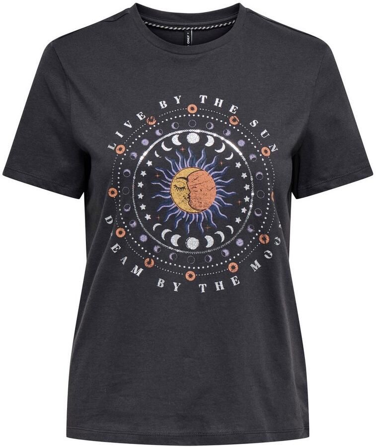 Only Shirt met korte mouwen ONLKITA LUNA REG S S TOP CS JRS