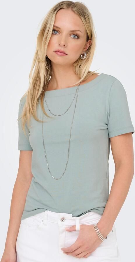 Only Shirt met korte mouwen ONLLIVE LOVE LIFE S S BOATNECK TOP JRS - Foto 6