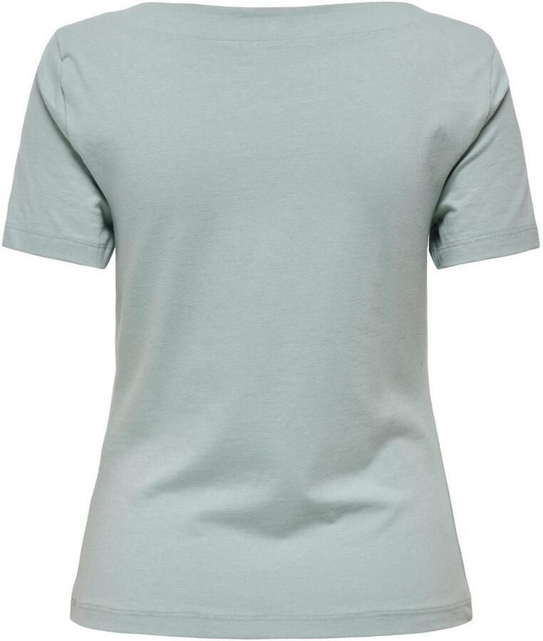 Only Shirt met korte mouwen ONLLIVE LOVE LIFE S S BOATNECK TOP JRS