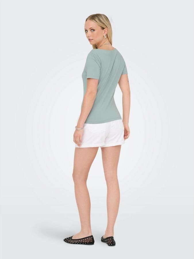 Only Shirt met korte mouwen ONLLIVE LOVE LIFE S S BOATNECK TOP JRS - Foto 5