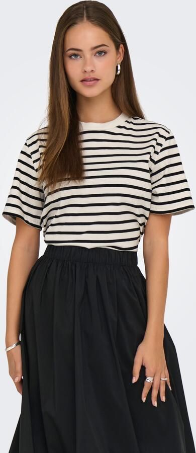 Only Shirt met korte mouwen ONLLIVINA S S STRIPE TEE JRS NOOS - Foto 5