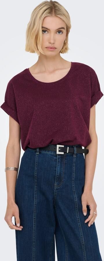 Only Shirt met korte mouwen ONLMOSTER GLITTER S S TOP NOOS JRS - Foto 8