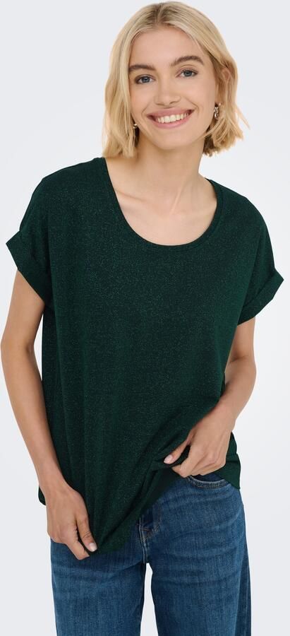 Only Shirt met korte mouwen ONLMOSTER GLITTER S S TOP NOOS JRS - Foto 6