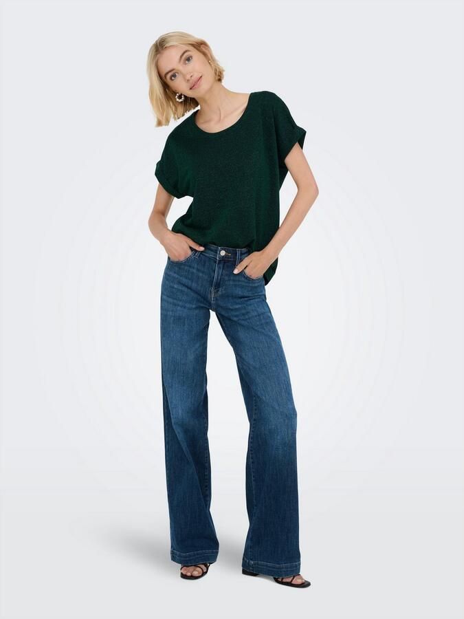 Only Shirt met korte mouwen ONLMOSTER GLITTER S S TOP NOOS JRS - Foto 5