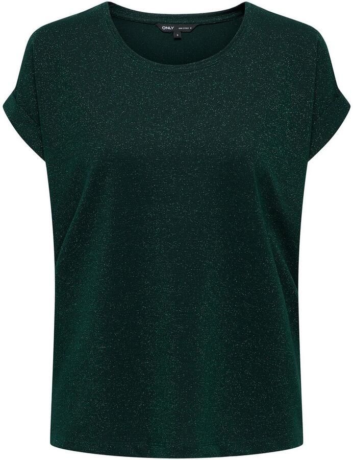 Only Shirt met korte mouwen ONLMOSTER GLITTER S S TOP NOOS JRS