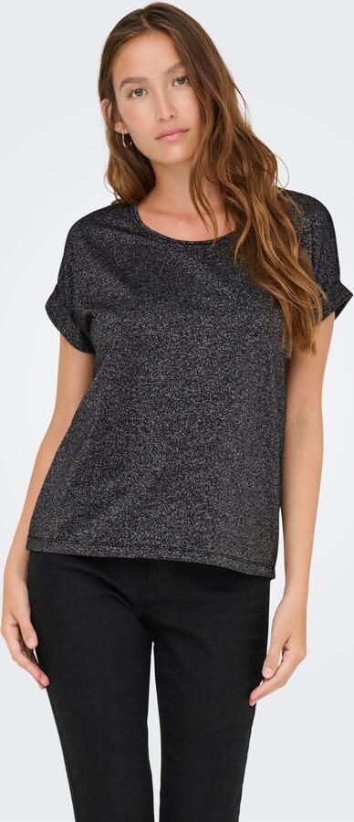 Only Shirt met korte mouwen ONLMOSTER GLITTER S S TOP NOOS JRS - Foto 7