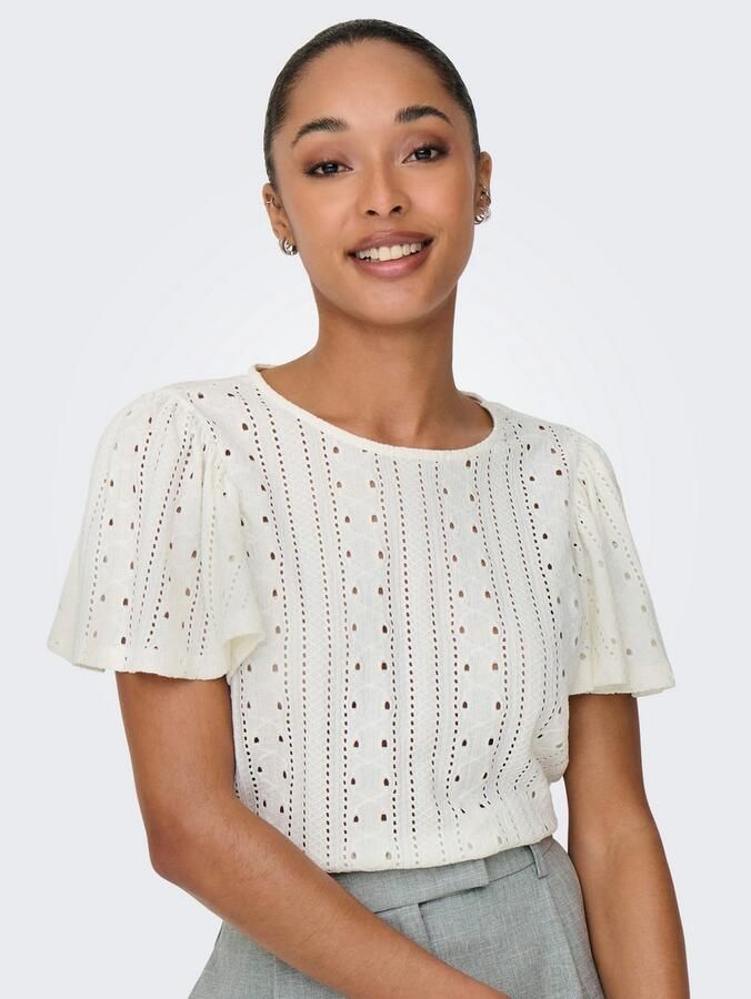 Only Shirt met korte mouwen ONLRIVERSIDE – Shirt met volumineuze mouwen voor dagelijks gebruik - Foto 4