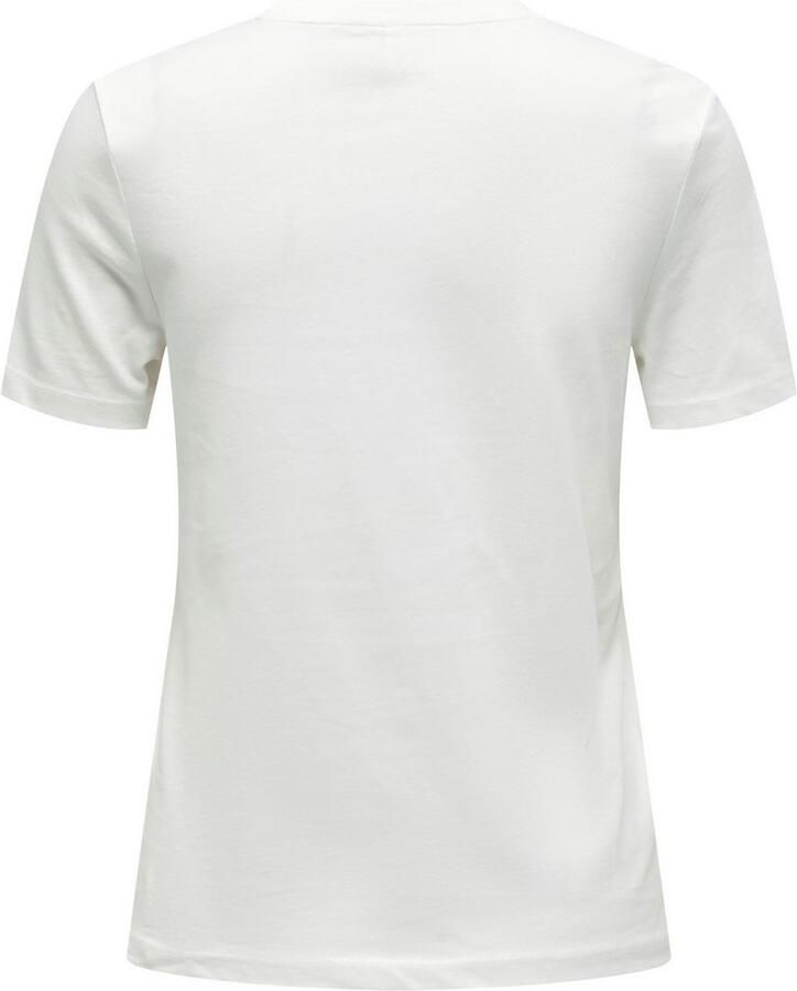 Only Shirt met korte mouwen ONLTANYA LIFE REG S S LEO PRINT TOP JRS