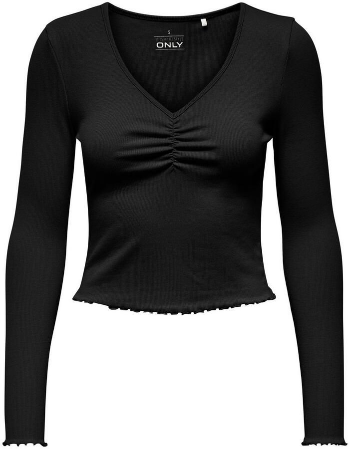 Only Shirt met lange mouwen ONLBETTY L S V-NECK TOP CC JRS