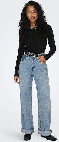 Only Shirt met lange mouwen en structuurmotief model 'CARLOTTA' - Foto 5