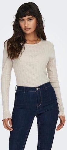 Only Slim fit shirt met lange mouwen van puur katoen model 'CARLOTTA' - Foto 6