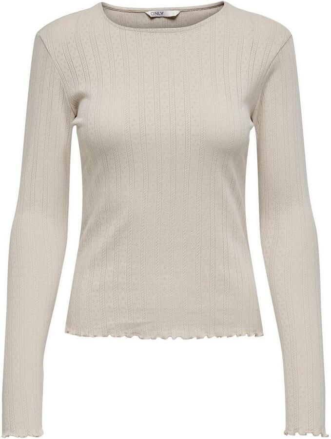 Only Slim fit shirt met lange mouwen van puur katoen model 'CARLOTTA'