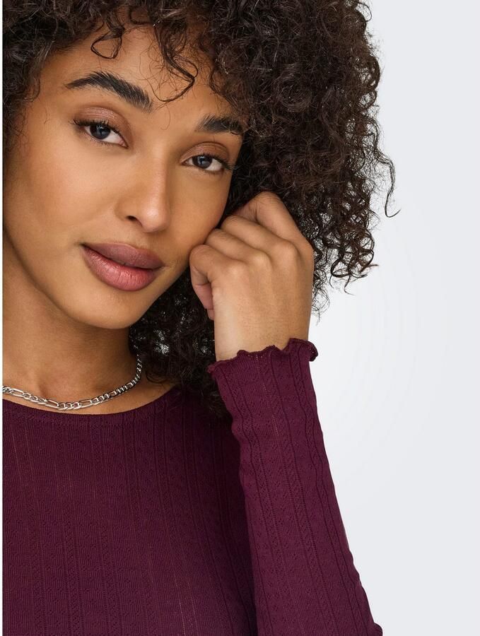 Only Slim fit shirt met lange mouwen van puur katoen model 'CARLOTTA' - Foto 2