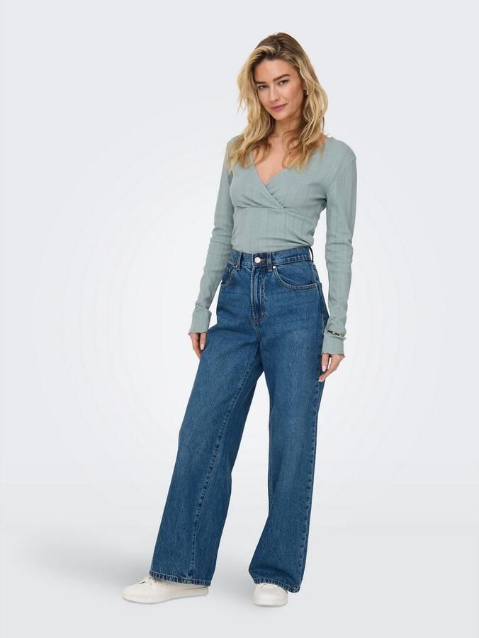 Only Slim fit shirt met lange mouwen van katoenmix model 'CARLOTTA' - Foto 6