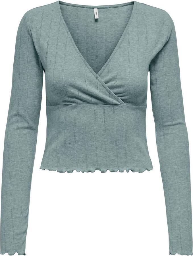 Only Slim fit shirt met lange mouwen van katoenmix model 'CARLOTTA' - Foto 2