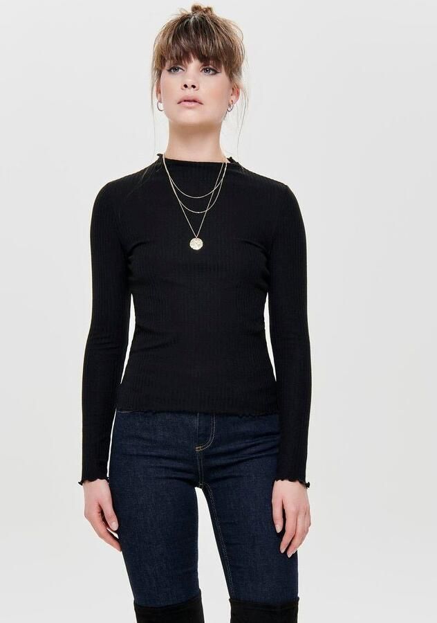 Only Slim fit shirt met lange mouwen en viscose model 'LEMMA' - Foto 10