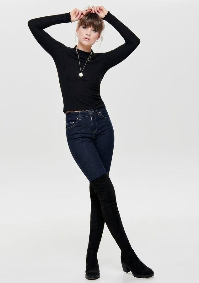 Only Slim fit shirt met lange mouwen en viscose model 'LEMMA' - Foto 5