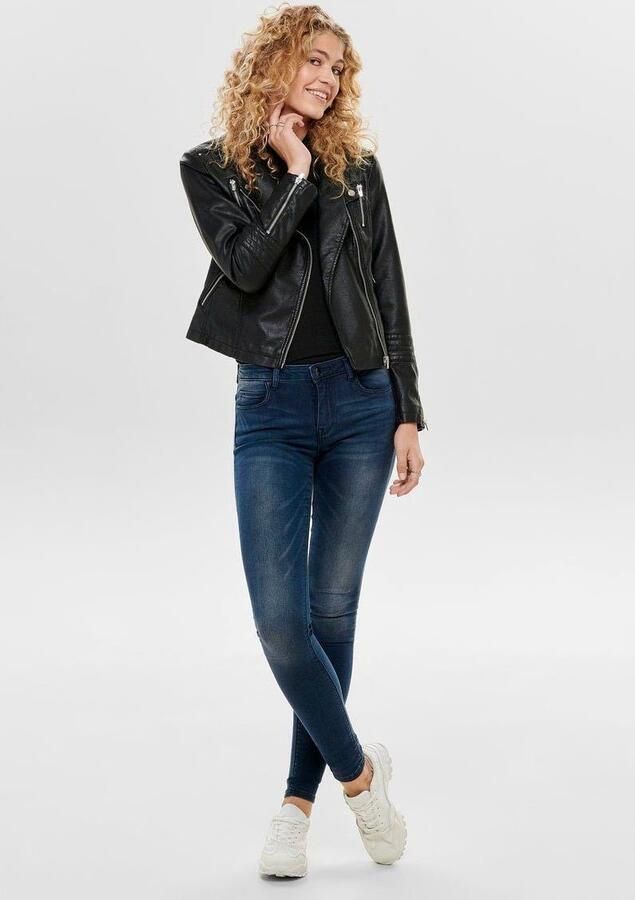 Only Slim fit shirt met lange mouwen en viscose model 'LEMMA' - Foto 4