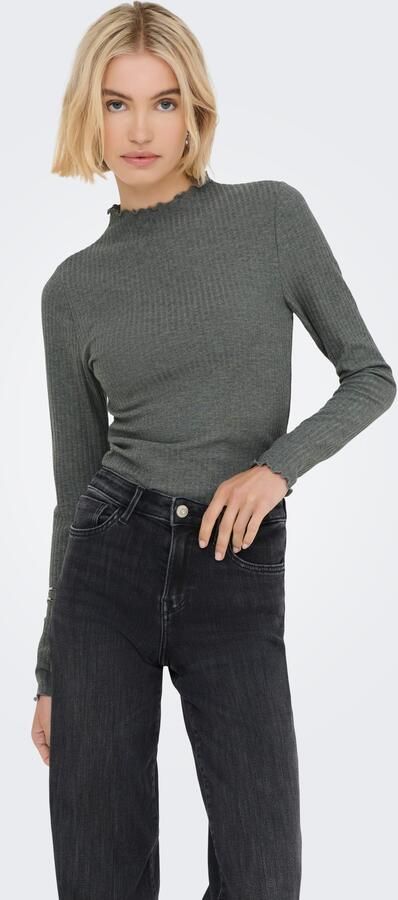 Only Slim fit shirt met lange mouwen en viscose model 'LEMMA' - Foto 5