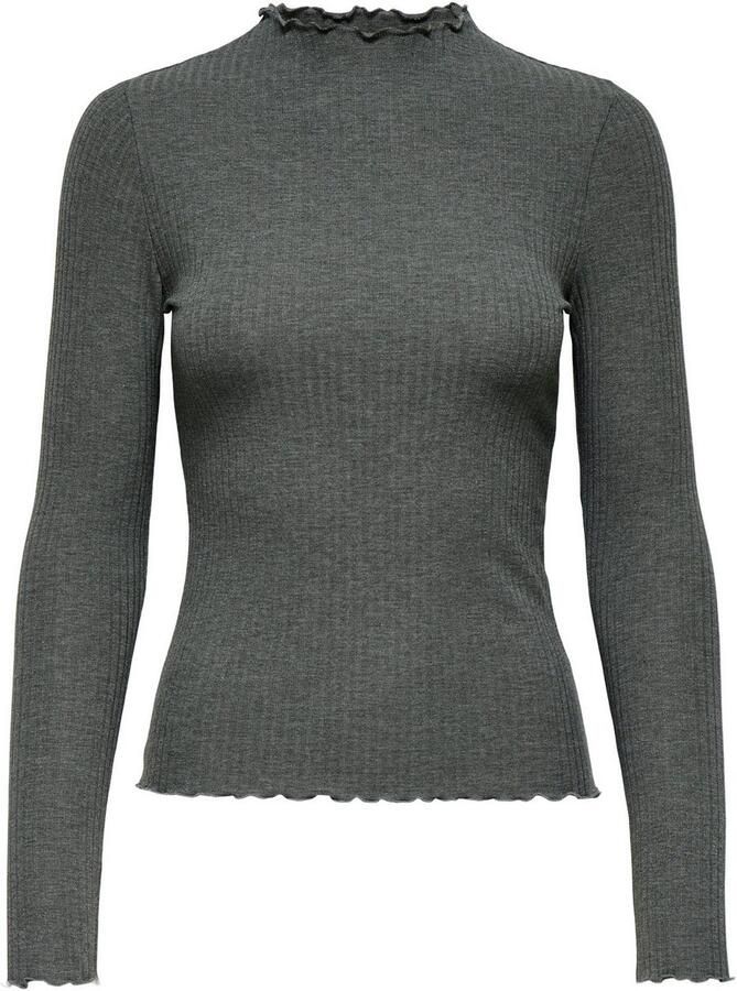 Only Slim fit shirt met lange mouwen en viscose model 'LEMMA' - Foto 4