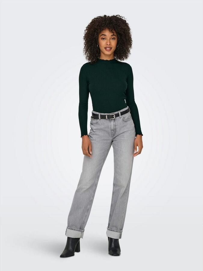 Only Slim fit shirt met lange mouwen en viscose model 'LEMMA' - Foto 4