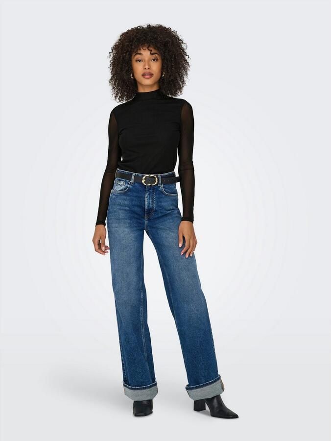 Only Shirt met lange mouwen ONLERICA LIFE MESH L S TOP JRS NOOS - Foto 4