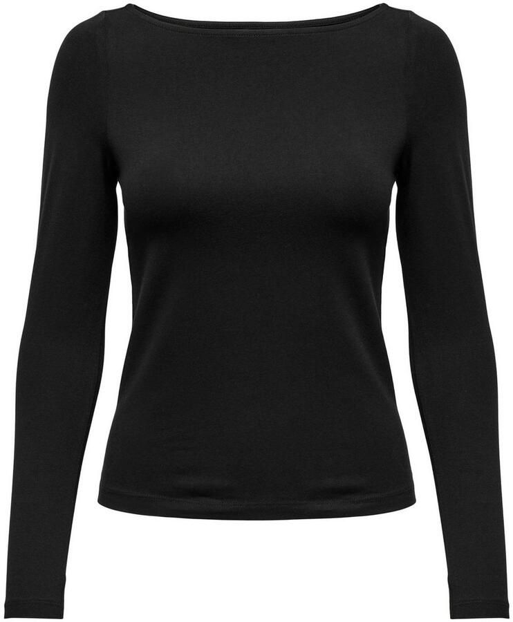 Only Shirt met lange mouwen ONLLIVE LOVE LIFE LS BOATNECK JRS NOOS