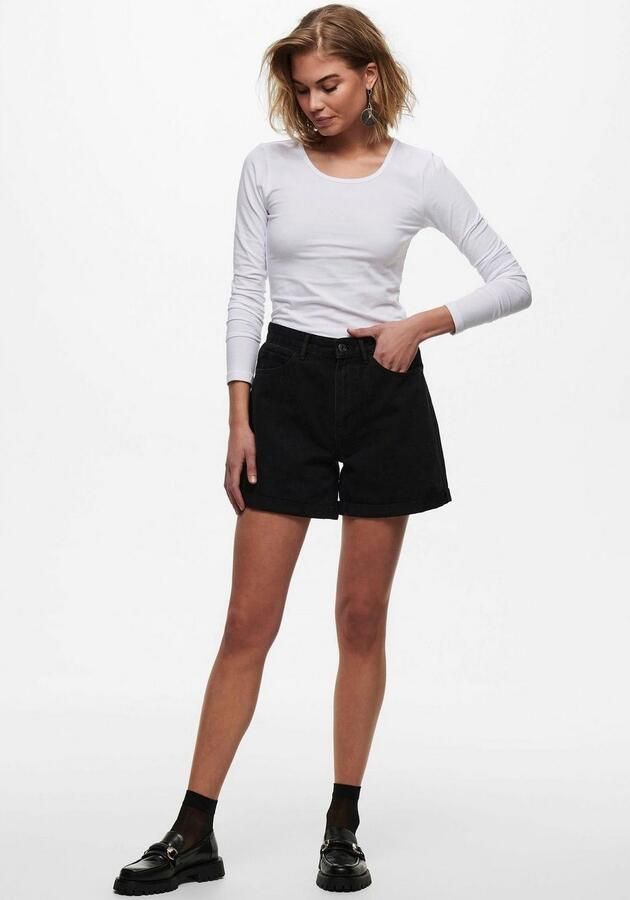 Only Witte Live Love Life Longsleeve Top White Dames - Foto 10