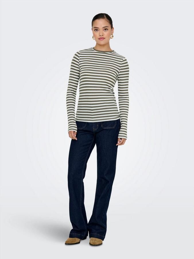 Only Shirt met lange mouwen ONLMAI STRIPE L S TOP JRS NOOS - Foto 4