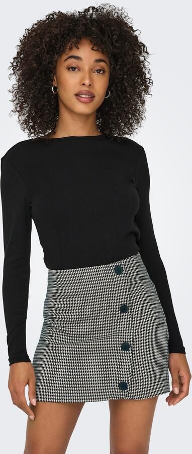 Only Slim fit shirt met lange mouwen van katoenmix model 'RILEY' - Foto 6