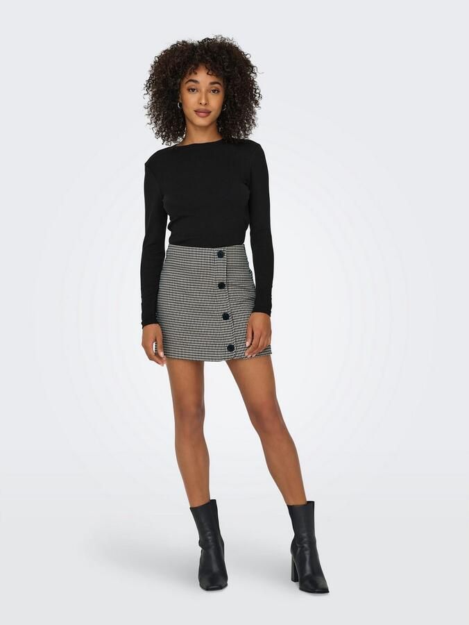 Only Slim fit shirt met lange mouwen van katoenmix model 'RILEY' - Foto 4