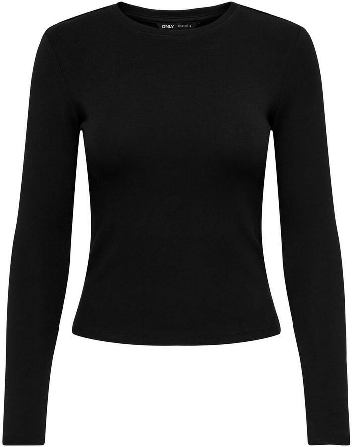 Only Slim fit shirt met lange mouwen van katoenmix model 'RILEY' - Foto 2