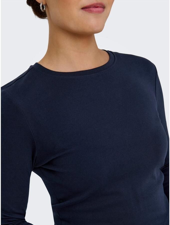 Only regular fit shirt met lange mouwen van katoenmix model 'RILEY' - Foto 2
