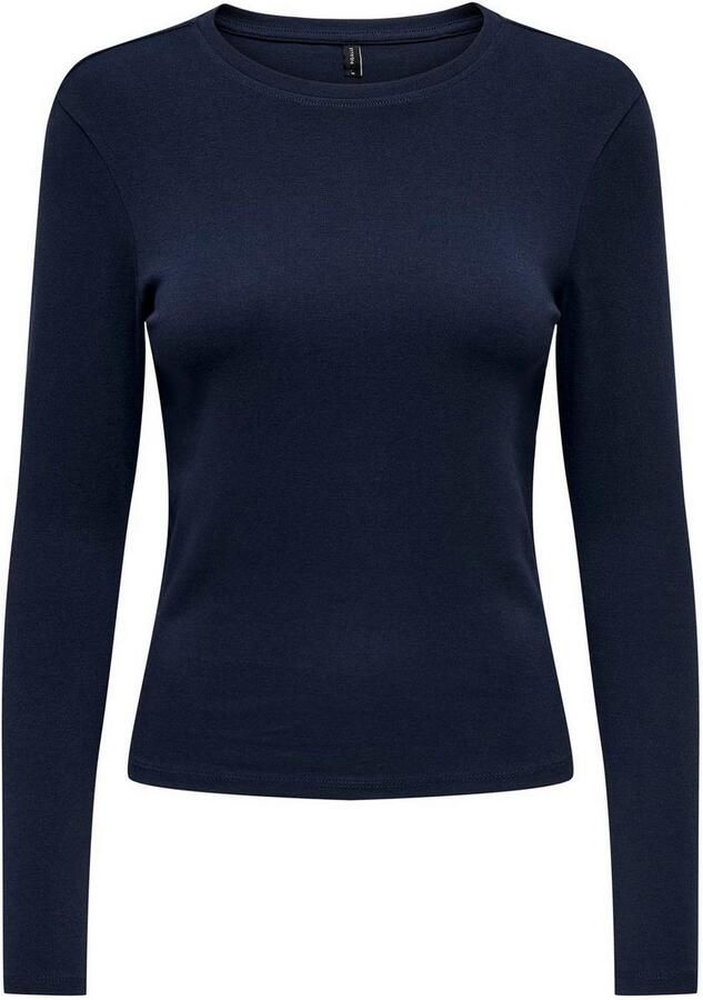 Only regular fit shirt met lange mouwen van katoenmix model 'RILEY' - Foto 6