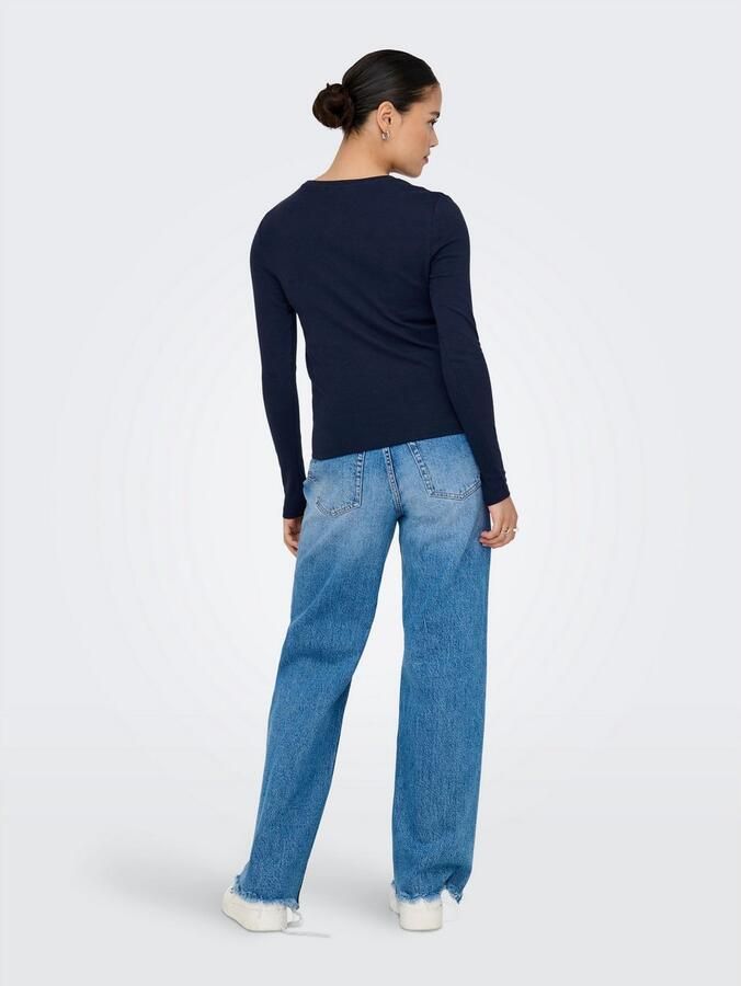 Only regular fit shirt met lange mouwen van katoenmix model 'RILEY' - Foto 5