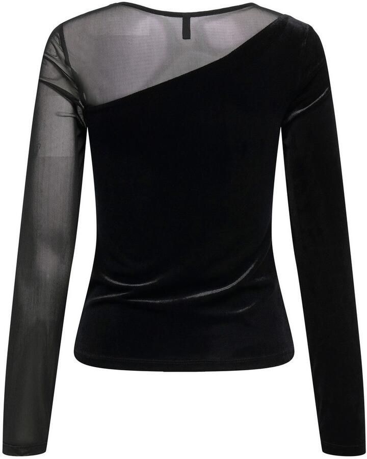 Only Shirt met lange mouwen ONLSMOOTH L S MESH MIX TOP BOX JRS - Foto 2