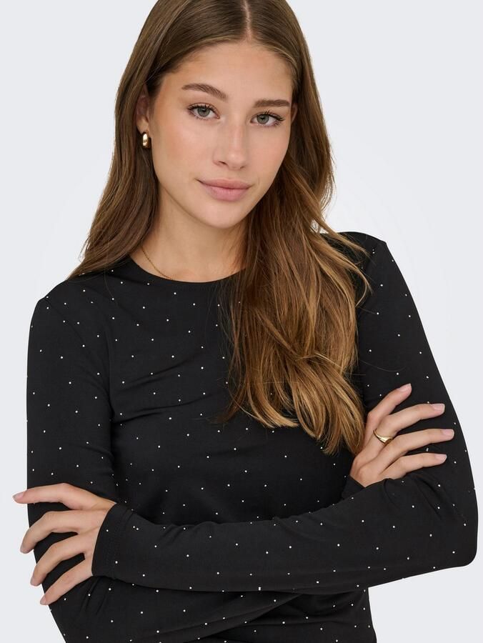 Only Shirt met lange mouwen ONLZITA L S O-NECK TOP BF JRS - Foto 2