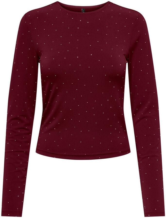 Only Shirt met lange mouwen ONLZITA L S O-NECK TOP BF JRS