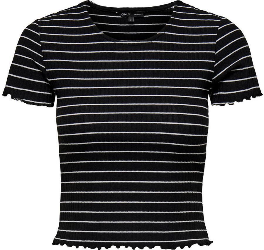 Only Shirt met ronde hals ONLEMMA STRIPE S S TOP - Foto 6