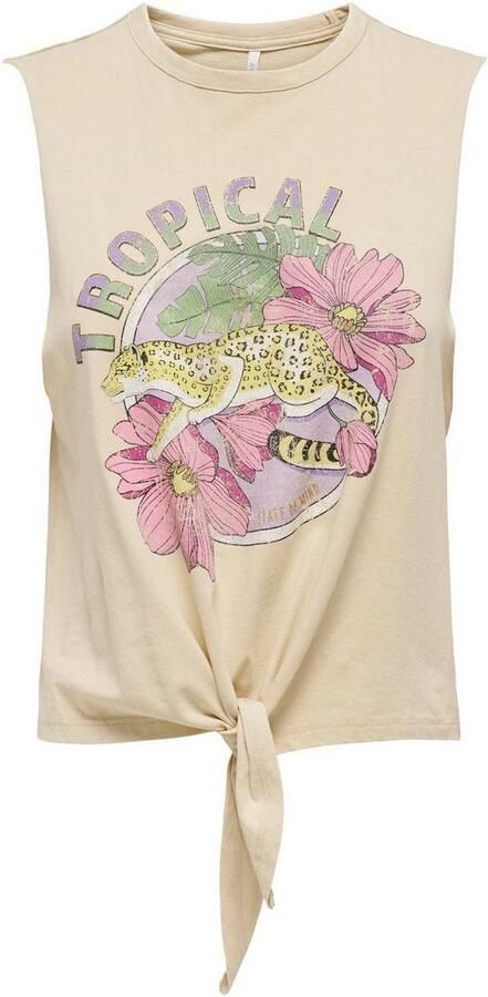 Only Shirt met ronde hals ONLLUCY LIFE S L KNOT EAGLE TOP BOX JRS - Foto 7