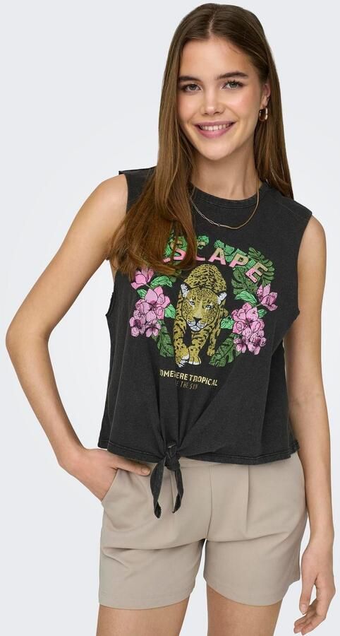 Only Shirt met ronde hals ONLLUCY LIFE S L KNOT EAGLE TOP BOX JRS - Foto 7