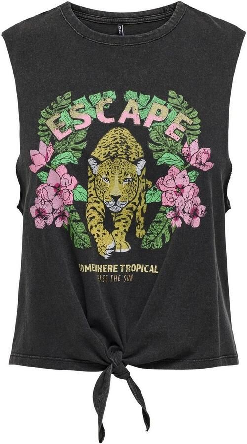 Only Shirt met ronde hals ONLLUCY LIFE S L KNOT EAGLE TOP BOX JRS - Foto 6