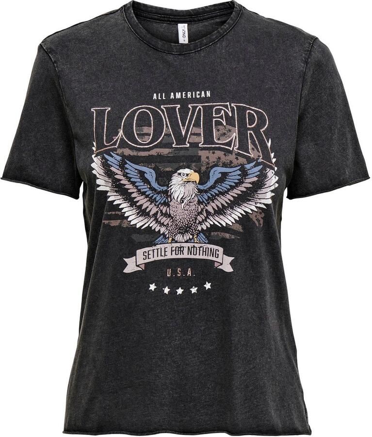 Only Shirt met ronde hals ONLLUCY REG S S TOP JRS NOOS - Foto 2